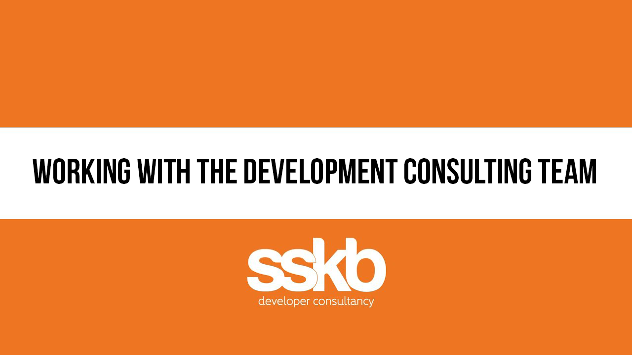 Working with the development consulting team